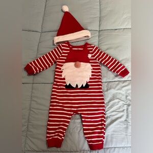 Holiday Time Baby Holiday Christmas Critter Romper & Hat Outfit Set, 2-Piece